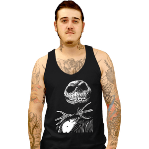 Shirts Tank Top, Unisex / Small / Black King Pumpkin