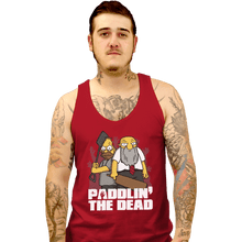 Load image into Gallery viewer, Shirts Tank Top, Unisex / Small / Red Paddlin&#39; The Dead
