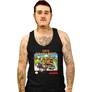 Daily_Deal_Shirts Tank Top, Unisex / Small / Black SuperJurassic Kart