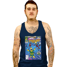 Load image into Gallery viewer, Daily_Deal_Shirts Tank Top, Unisex / Small / Navy Spider-Bart VS D&#39;ohc Ock
