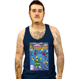 Daily_Deal_Shirts Tank Top, Unisex / Small / Navy Spider-Bart VS D'ohc Ock