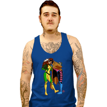 Load image into Gallery viewer, Daily_Deal_Shirts Tank Top, Unisex / Small / Royal Blue Rogue And Gambit Love
