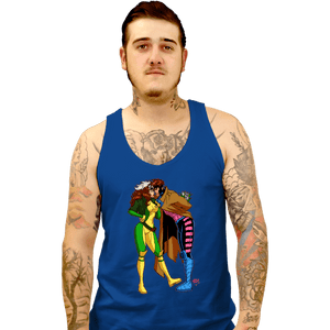 Daily_Deal_Shirts Tank Top, Unisex / Small / Royal Blue Rogue And Gambit Love