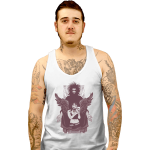 Shirts Tank Top, Unisex / Small / White Death And Sandman