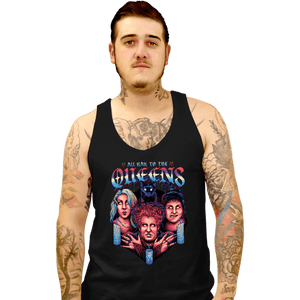 Daily_Deal_Shirts Tank Top, Unisex / Small / Black Queens Of Halloween