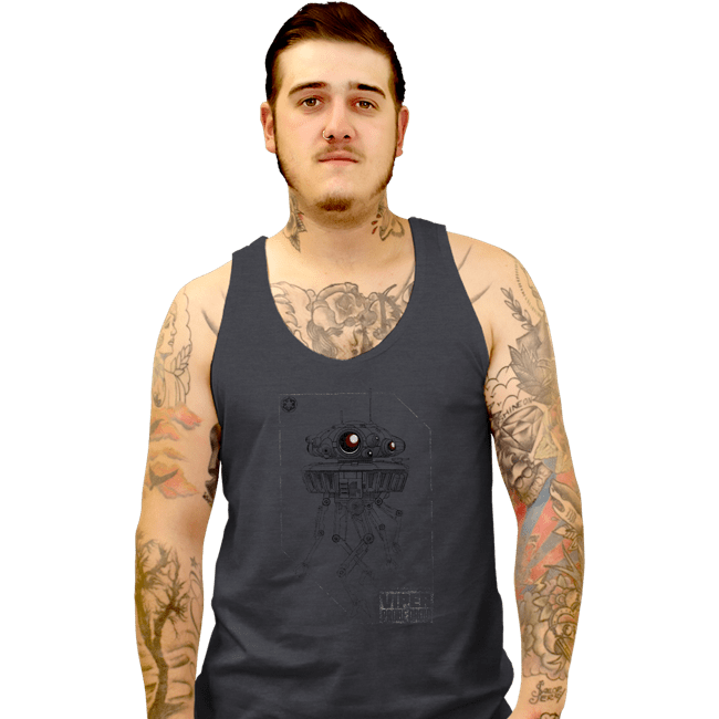Shirts Tank Top, Unisex / Small / Dark Heather Probe Droid