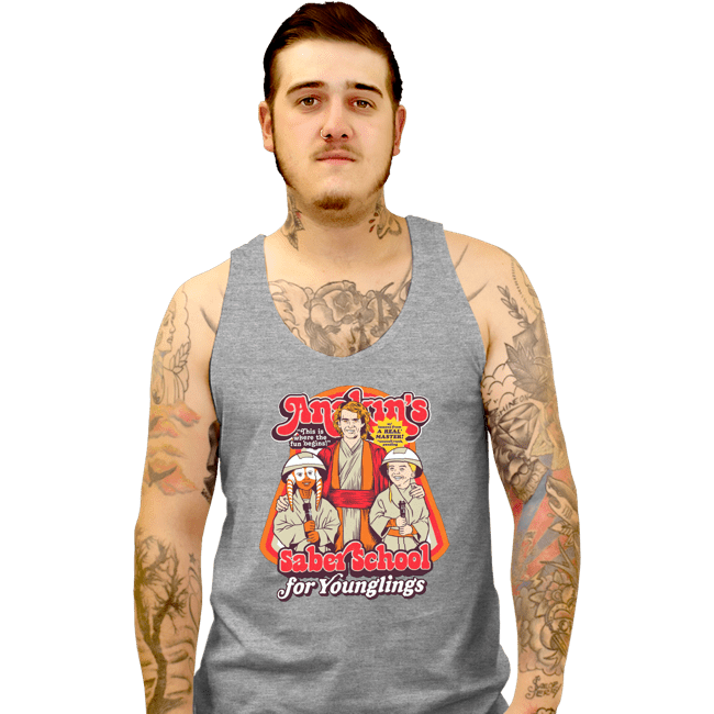 Daily_Deal_Shirts Tank Top, Unisex / Small / Sports Grey Anakin's Saber School