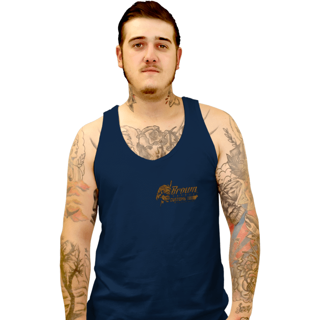 Sold_Out_Shirts Tank Top, Unisex / Small / Navy Giga Watts Garage