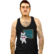 Load image into Gallery viewer, Shirts Tank Top, Unisex / Small / Black Scientist Cat
