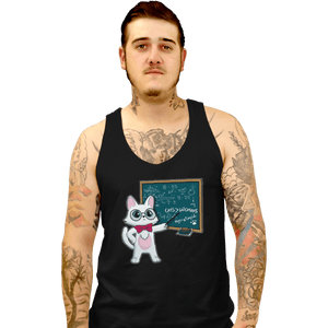 Shirts Tank Top, Unisex / Small / Black Scientist Cat