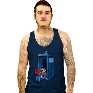Shirts Tank Top, Unisex / Small / Navy Back To 8 Bits