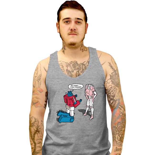 Daily_Deal_Shirts Tank Top, Unisex / Small / Sports Grey He Can Change