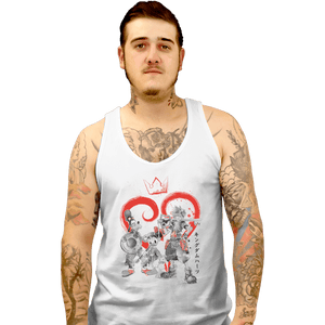 Shirts Tank Top, Unisex / Small / White Kingdom Sumi-e