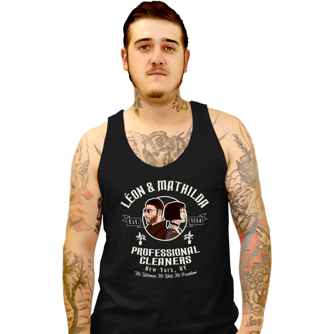 Secret_Shirts Tank Top, Unisex / Small / Black Cleaning Service