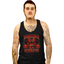 Load image into Gallery viewer, Shirts Tank Top, Unisex / Small / Black Dungeons And Deadlifts
