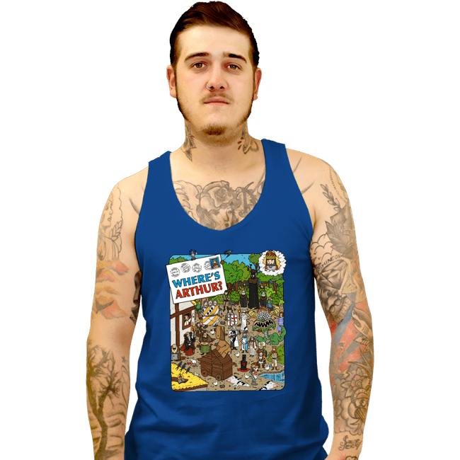 Daily_Deal_Shirts Tank Top, Unisex / Small / Royal Blue Where's Arthur