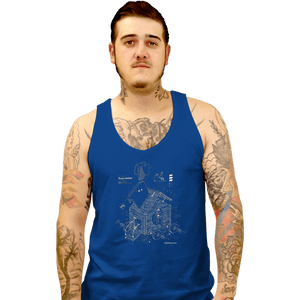 Shirts Tank Top, Unisex / Small / Royal Blue Trojan Rabbit