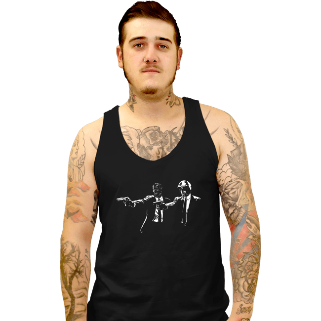 Shirts Tank Top, Unisex / Small / Black Terminator Fiction
