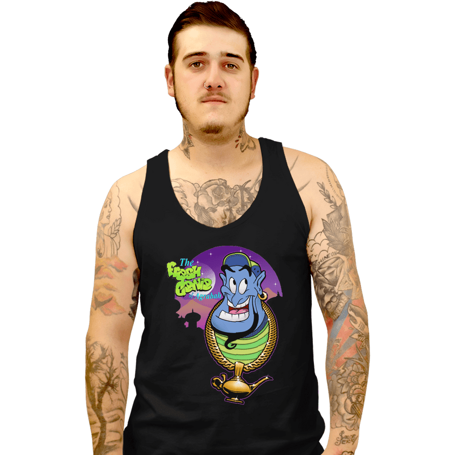 Shirts Tank Top, Unisex / Small / Black Fresh Genie Of Agrabah