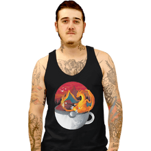 Load image into Gallery viewer, Shirts Tank Top, Unisex / Small / Black Cup Of Fire
