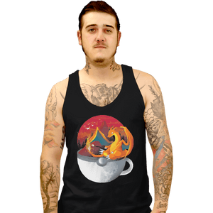 Shirts Tank Top, Unisex / Small / Black Cup Of Fire