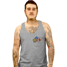 Load image into Gallery viewer, Shirts Tank Top, Unisex / Small / Sports Grey Kawaii Pocket
