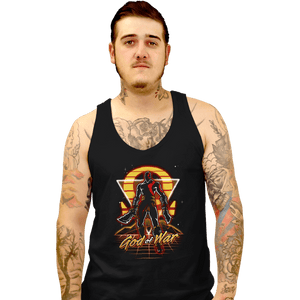 Shirts Tank Top, Unisex / Small / Black Retro War God