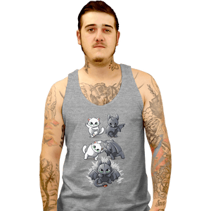 Shirts Tank Top, Unisex / Small / Sports Grey Night Fury Fusion