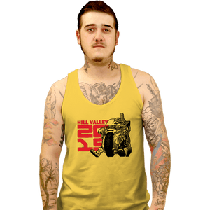 Daily_Deal_Shirts Tank Top, Unisex / Small / Gold Hill Valley 2015