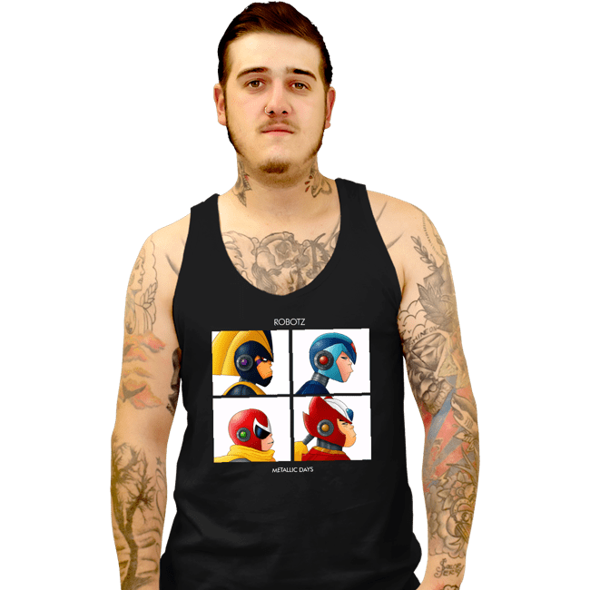 Daily_Deal_Shirts Tank Top, Unisex / Small / Black Metallic Dayz