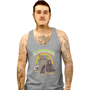 Shirts Tank Top, Unisex / Small / Sports Grey Trash Can Critters
