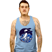 Load image into Gallery viewer, Secret_Shirts Tank Top, Unisex / Small / Powder Blue Orca Attack
