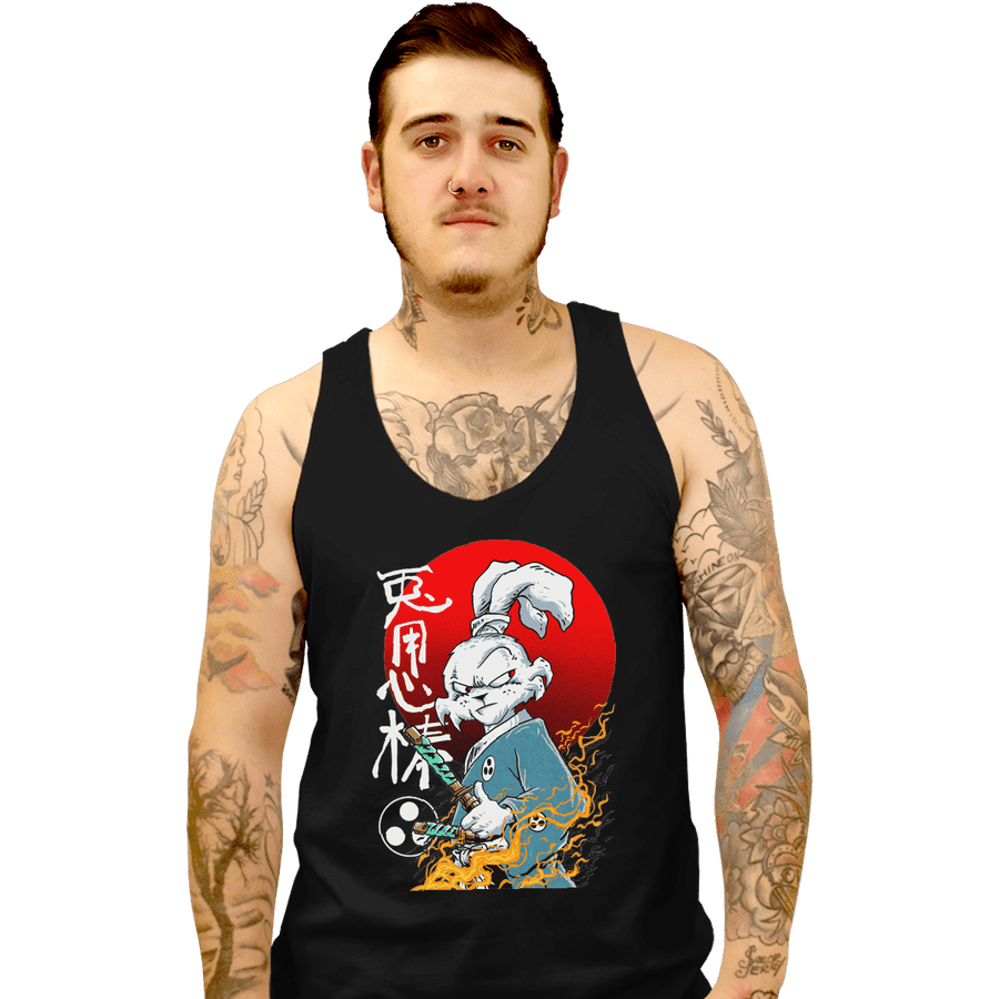 Shirts Tank Top, Unisex / Small / Black Fighter Rabbit