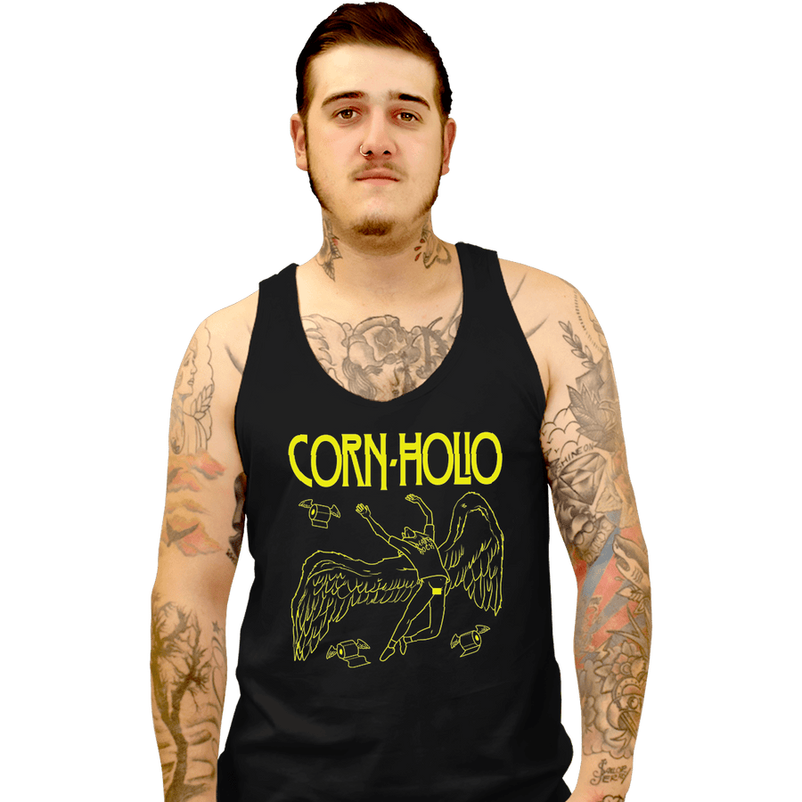Shirts Tank Top, Unisex / Small / Black Corn Holio