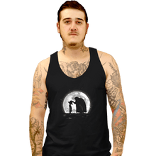 Load image into Gallery viewer, Shirts Tank Top, Unisex / Small / Black Moonlight Straw Hat
