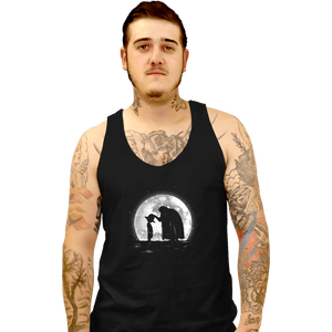 Shirts Tank Top, Unisex / Small / Black Moonlight Straw Hat