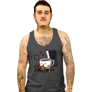 Secret_Shirts Tank Top, Unisex / Small / Charcoal Coffee And Cigarette