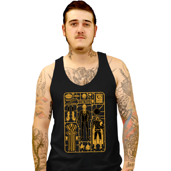 Daily_Deal_Shirts Tank Top, Unisex / Small / Black Sanji Model Sprue
