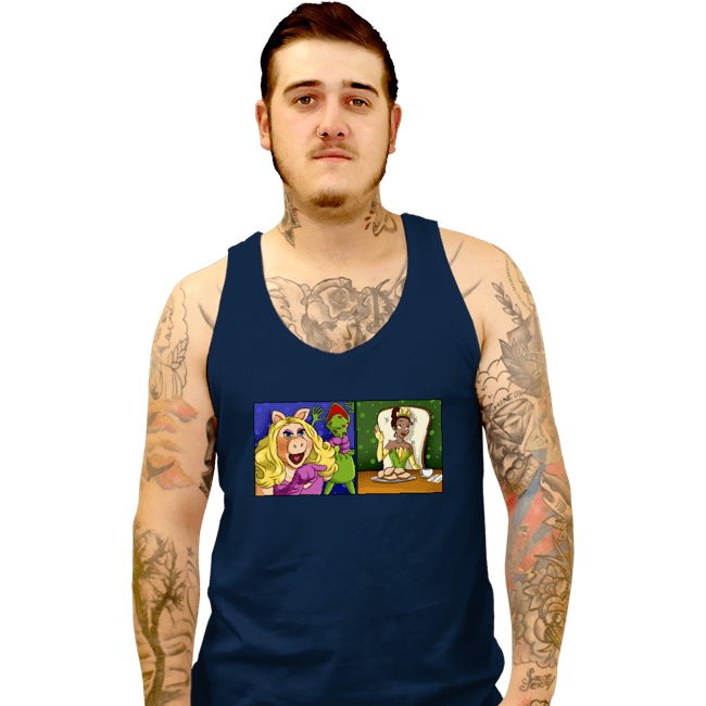 Shirts Tank Top, Unisex / Small / Navy Jealous Piggy