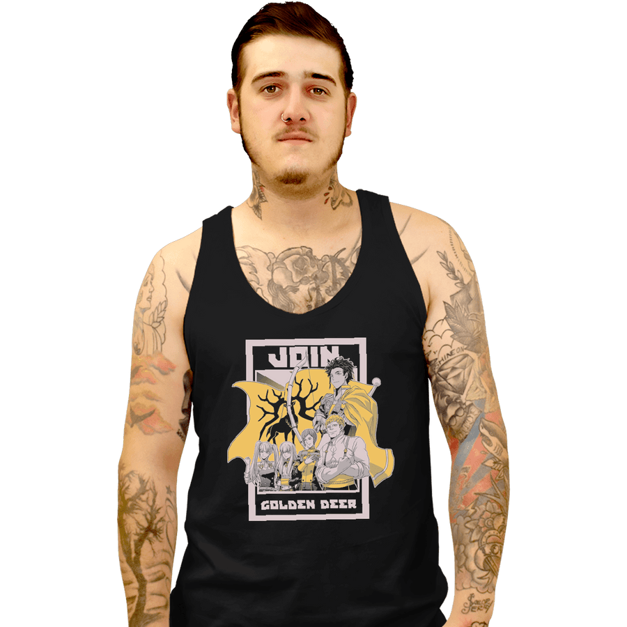 Shirts Tank Top, Unisex / Small / Black Join Golden Deer
