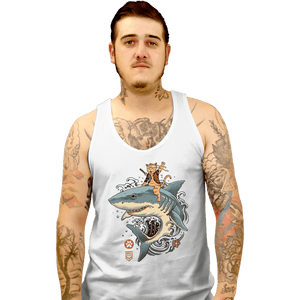 Daily_Deal_Shirts Tank Top, Unisex / Small / White Shark Catana