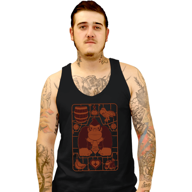 Daily_Deal_Shirts Tank Top, Unisex / Small / Black Donkey Kong Model Sprue