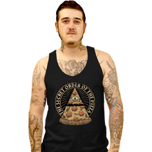 Load image into Gallery viewer, Daily_Deal_Shirts Tank Top, Unisex / Small / Black Secret Order Of The Pizza
