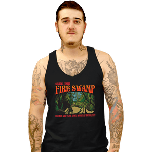 Daily_Deal_Shirts Tank Top, Unisex / Small / Black Famous Fire Swamp