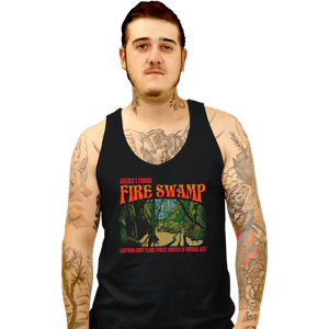 Daily_Deal_Shirts Tank Top, Unisex / Small / Black Famous Fire Swamp