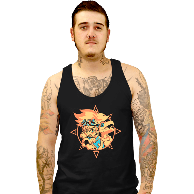 Daily_Deal_Shirts Tank Top, Unisex / Small / Black Digi Courage