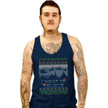 Load image into Gallery viewer, Daily_Deal_Shirts Tank Top, Unisex / Small / Navy Believe In Xmas
