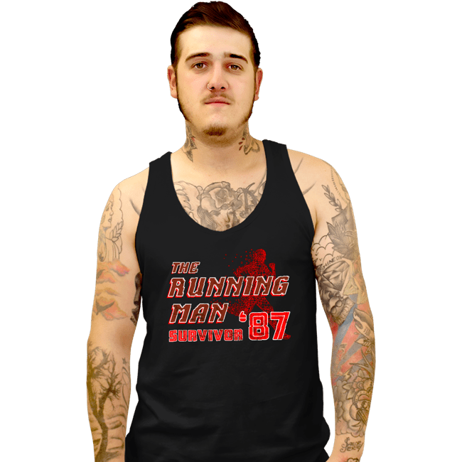 Secret_Shirts Tank Top, Unisex / Small / Black Survivor '87