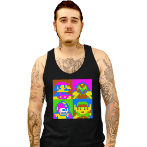 Shirts Tank Top, Unisex / Small / Black Pop NES