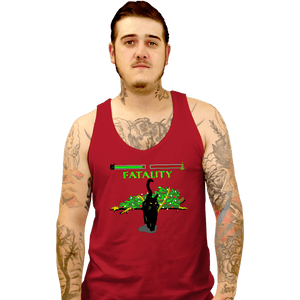 Daily_Deal_Shirts Tank Top, Unisex / Small / Red Christmas Kombat